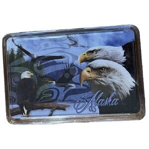 Playing Cards‎ Deck ALASKA USA NEW Sealed card game BALD EAGLE Plastic Case